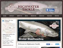 Tablet Screenshot of highwatertackle.com